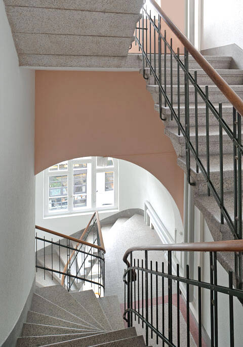 Treppenhaus Farbkonzept