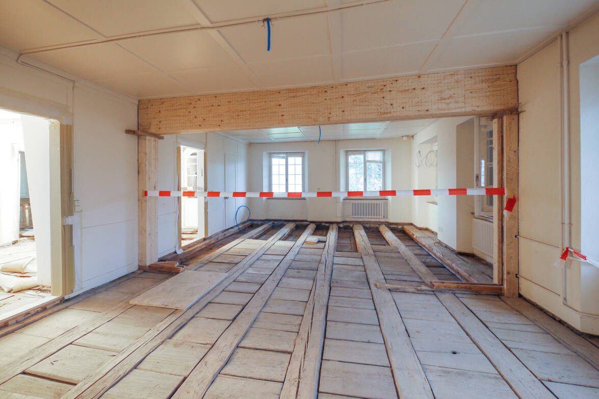 Baustelle 1. Obergeschoss