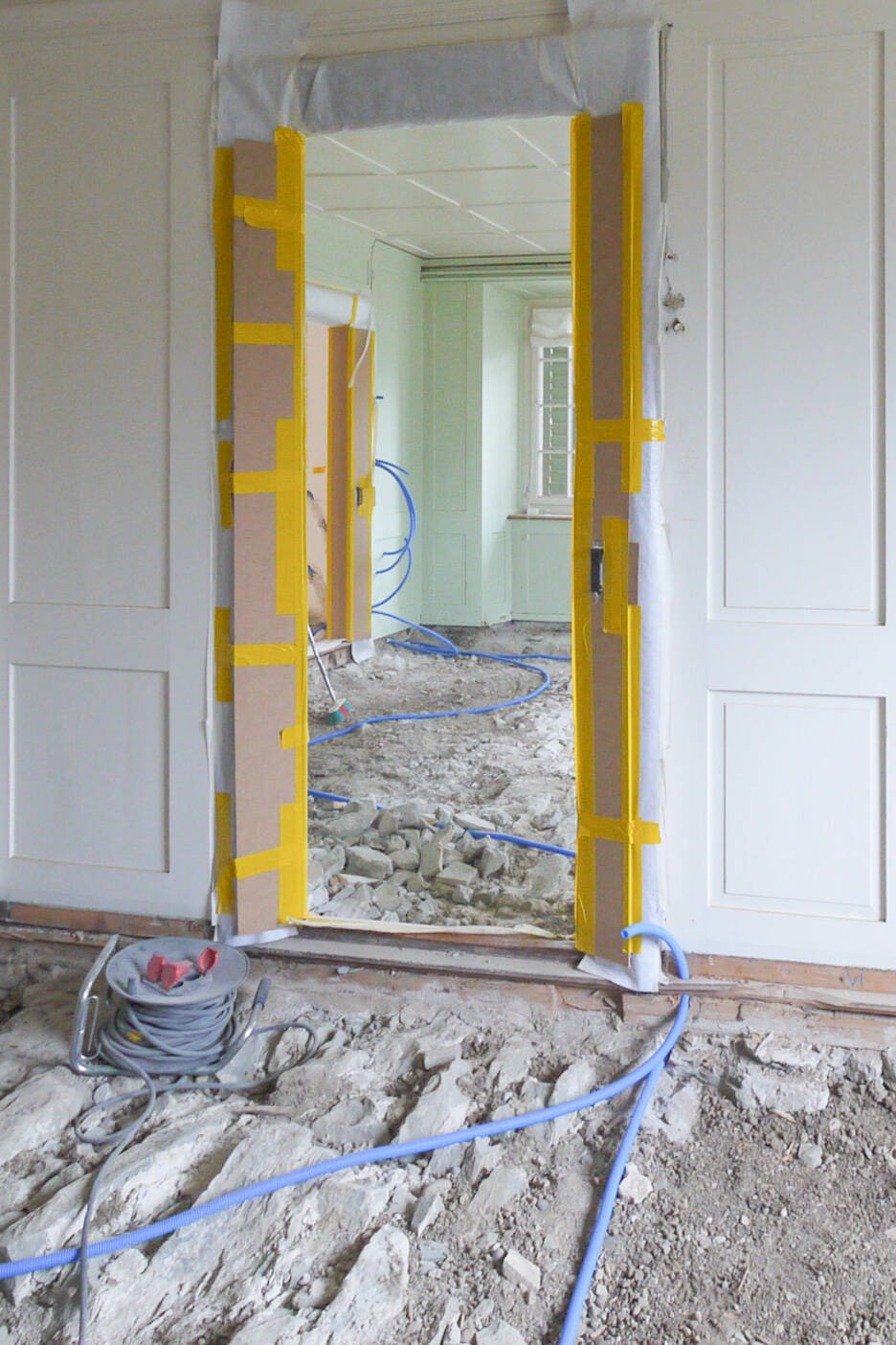 Baustelle Erdgeschoss über Gewölbekeller