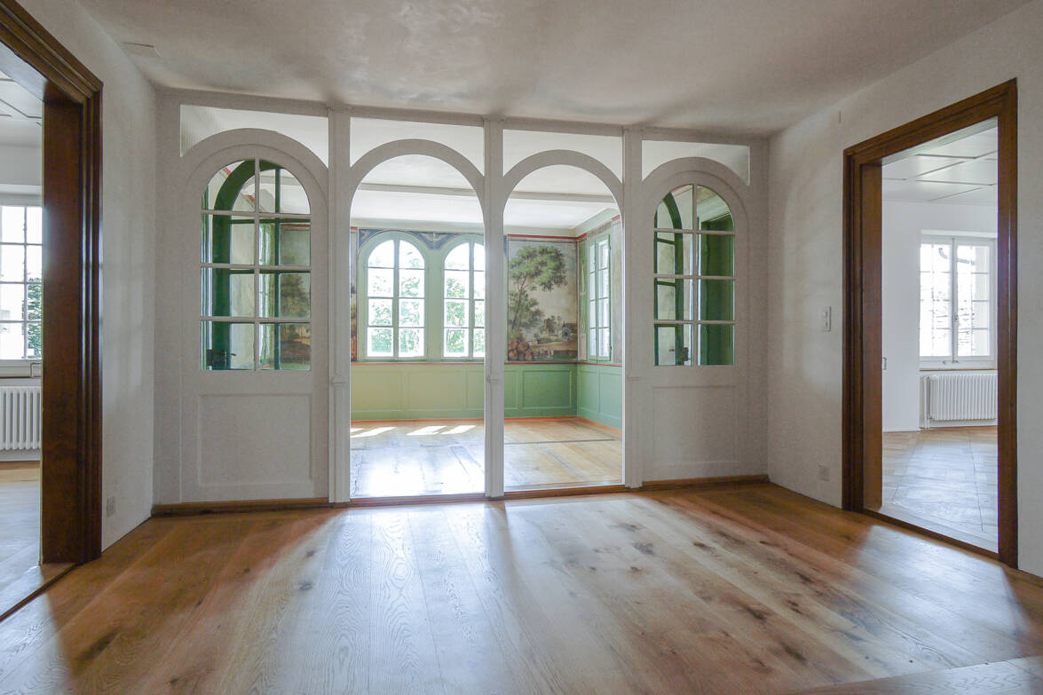 Wohnung 1. Obergeschoss, Blick Richtung Erker