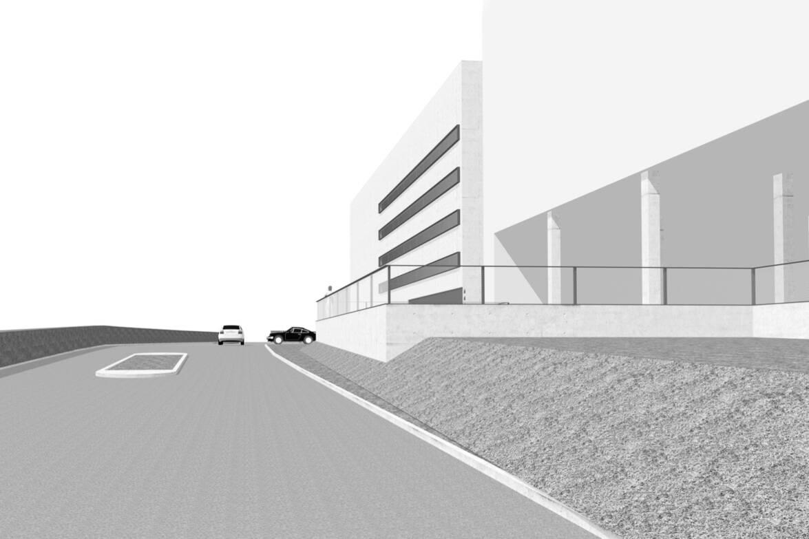 Konzeptbild, Knotensichtweite Zufahrt und Einfahrt