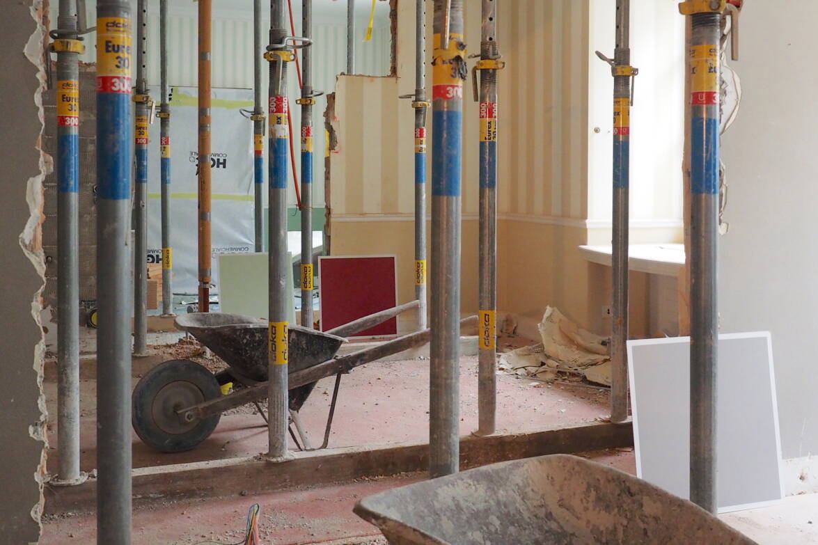 Baustelle Durchbruch Erdgeschoss