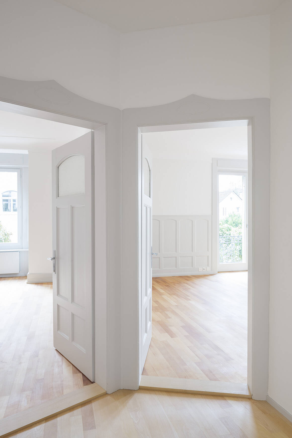 Durchblick Gang zu Wohnräumen