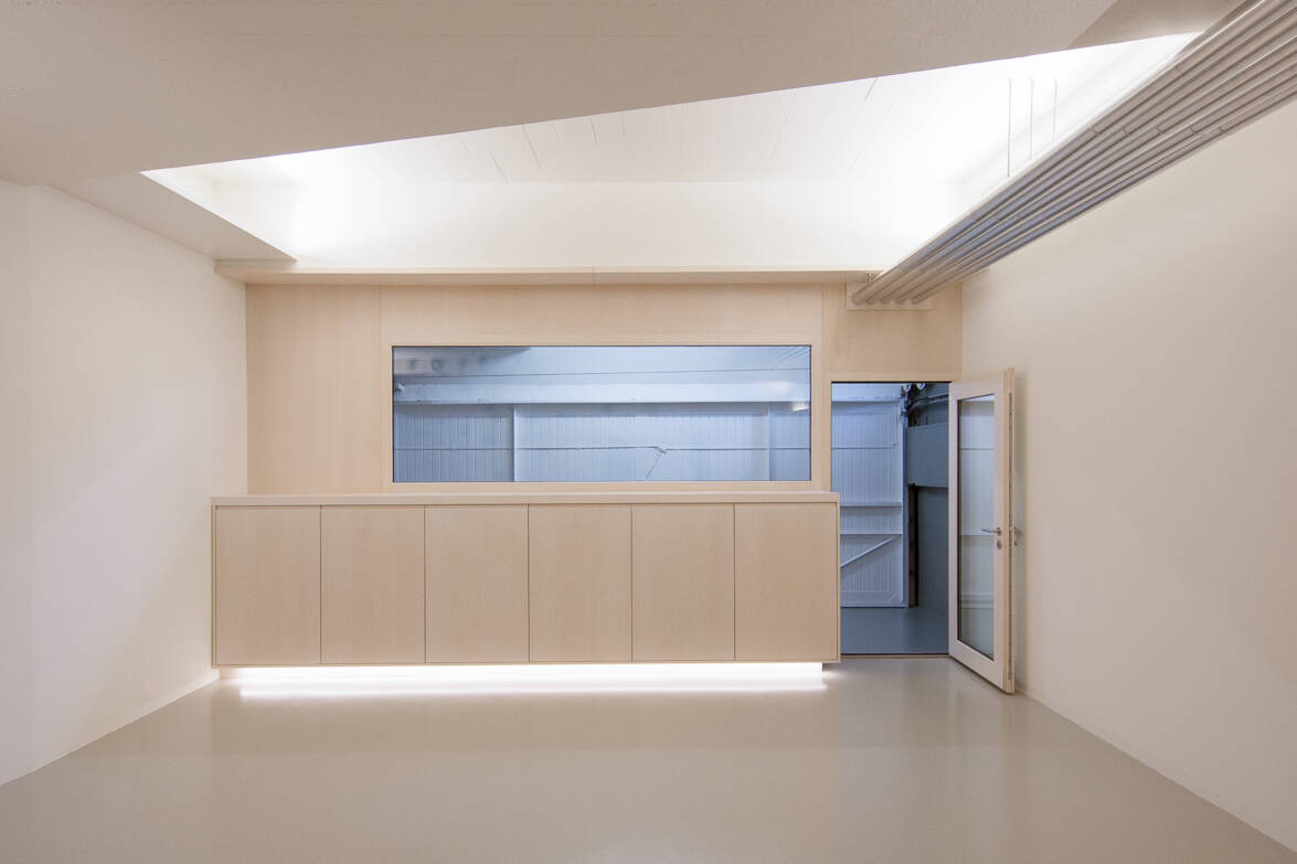 Trennwand zwischen Fitnessraum und Garage