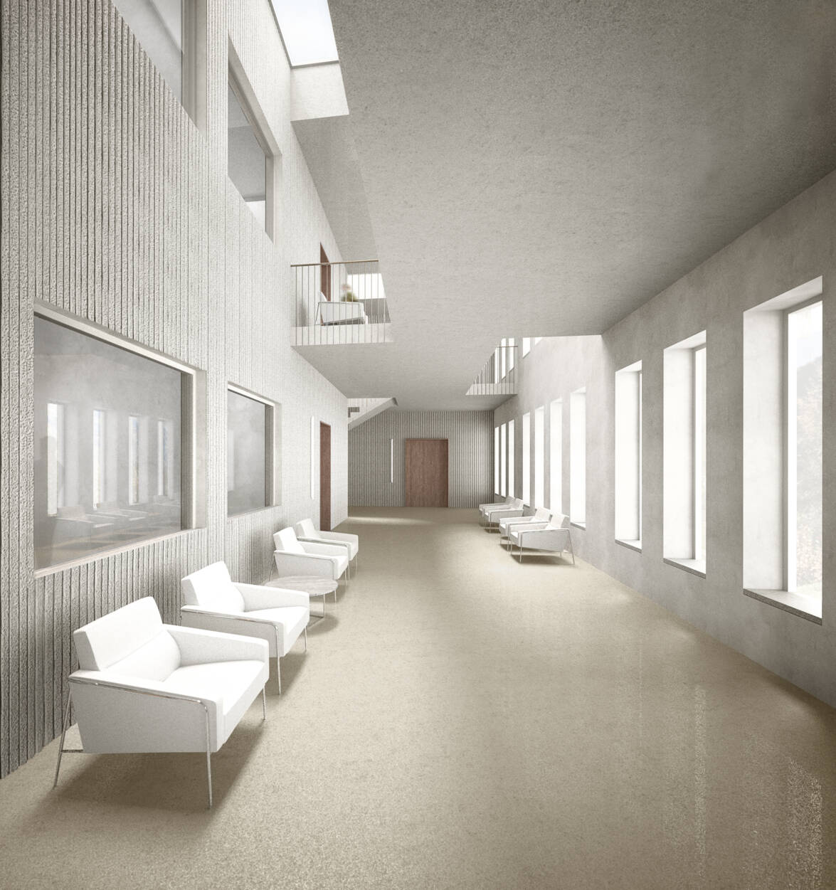 Wartebereich vor Gerichtssälen, Erdgeschoss