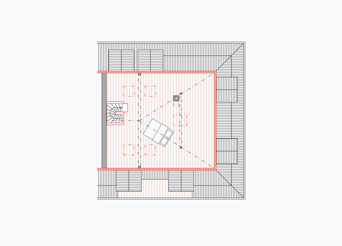 Grundriss 2. Dachgeschoss (Maisonettewohnung)