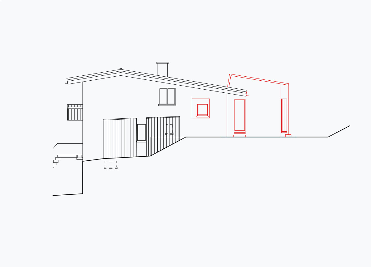 Seitenansicht Nordwest