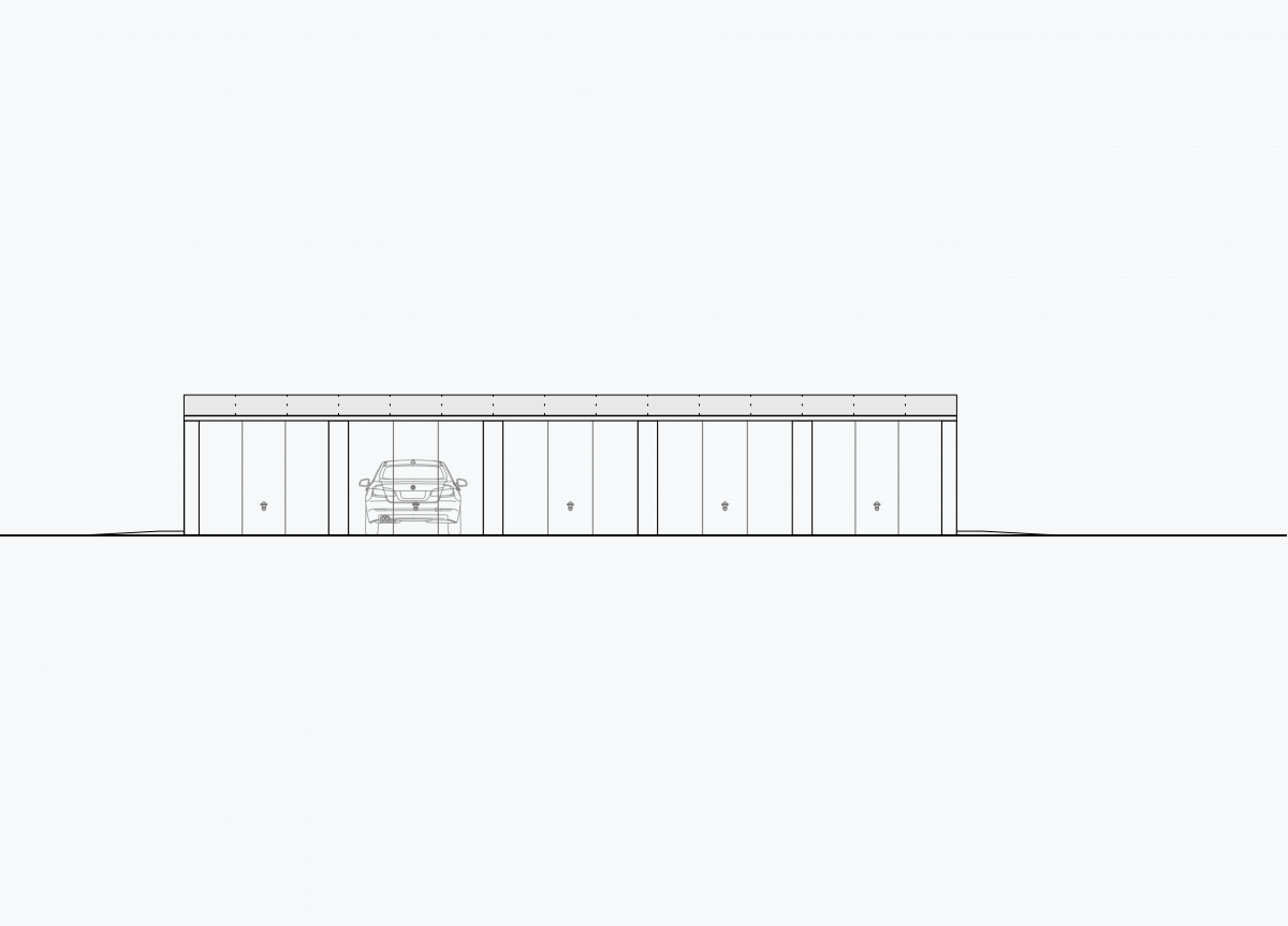 Ansicht Hauptfassade mit Torfront