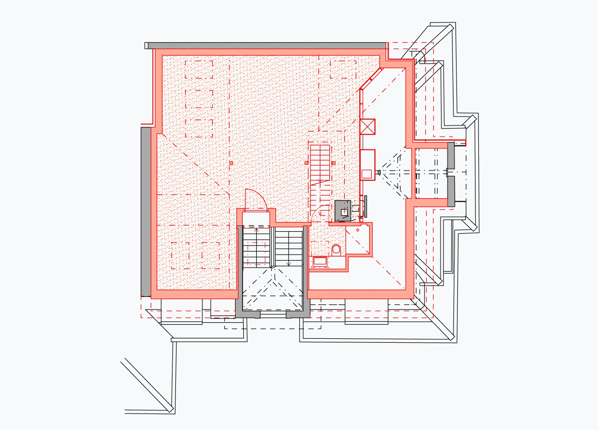 Grundriss 2. Dachgeschoss, Wohnstudio