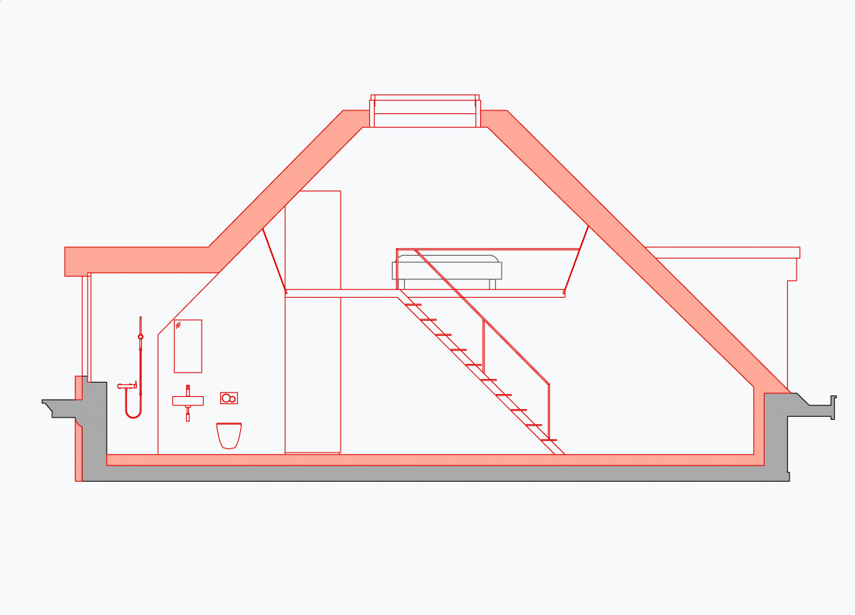 Schnitt Dachgeschoss