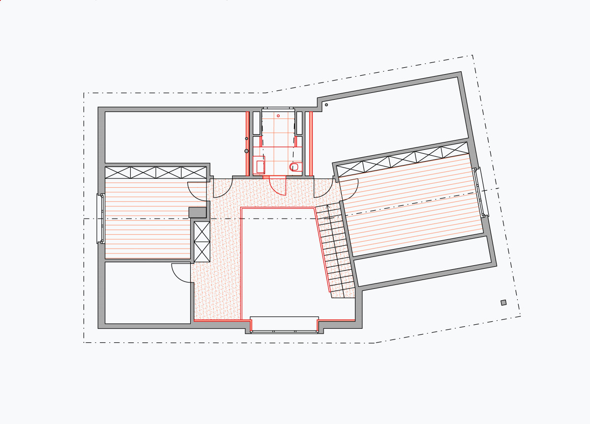 Grundriss Obergeschoss mit Wohngalerie